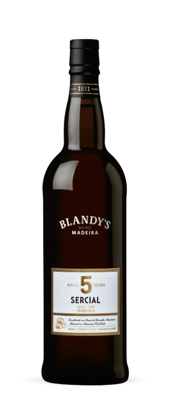 Blandy's, Madeira, Sercial, Dry, 5 let, fortifikované víno, suché, Portugalsko 19% 0,75 l