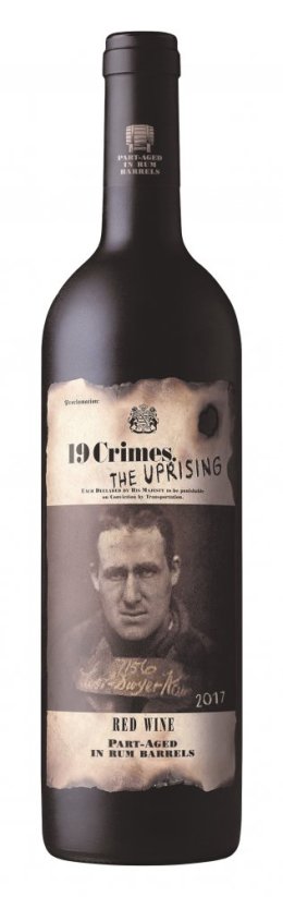 19 Crimes, Uprising Red 2021, červené víno, Austrálie, 14% 0,75 l
