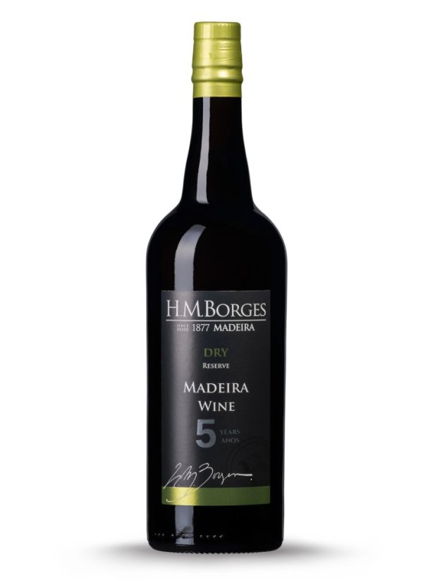 H.M. Borges, Madeira 5 let, Dry (suché), fortifikované víno 18,5% 0,75 l
