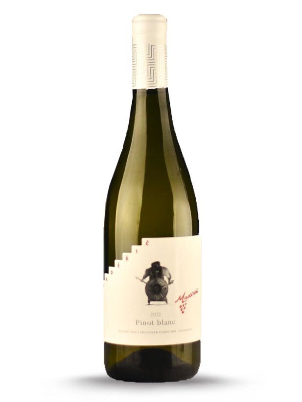 Vinařství Maděřič, Pinot blanc (Rulandské bílé) 2022, pozdní sběr, polosuché 12,5% 0,75 l